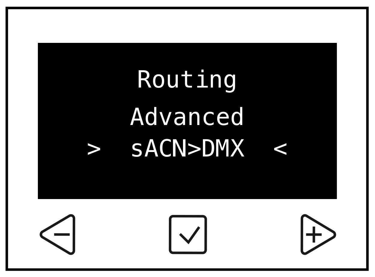 sACN to DMX Routing